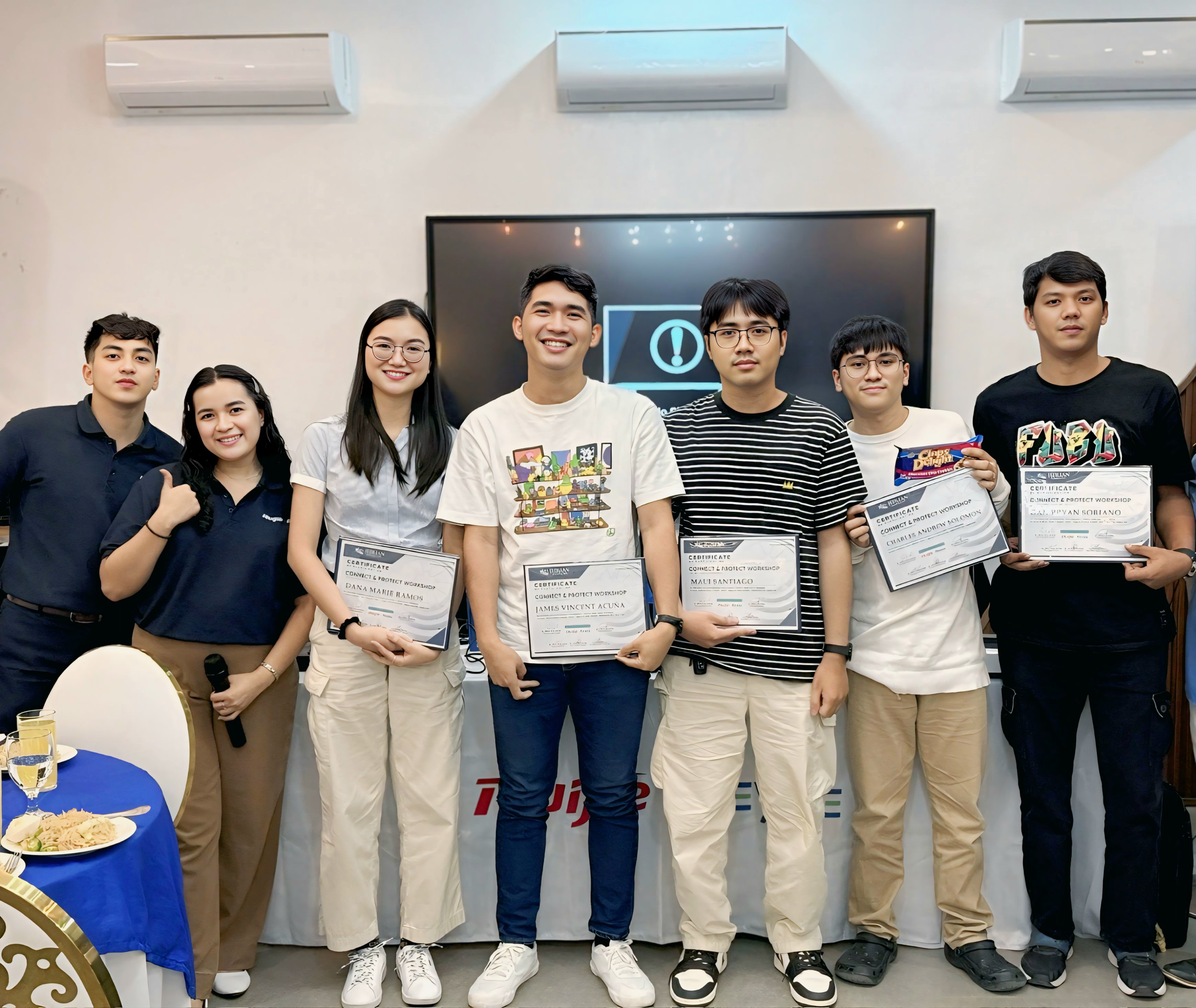 ZION team at the Ruijie Reyee Connect & Protect Workshop, 2025