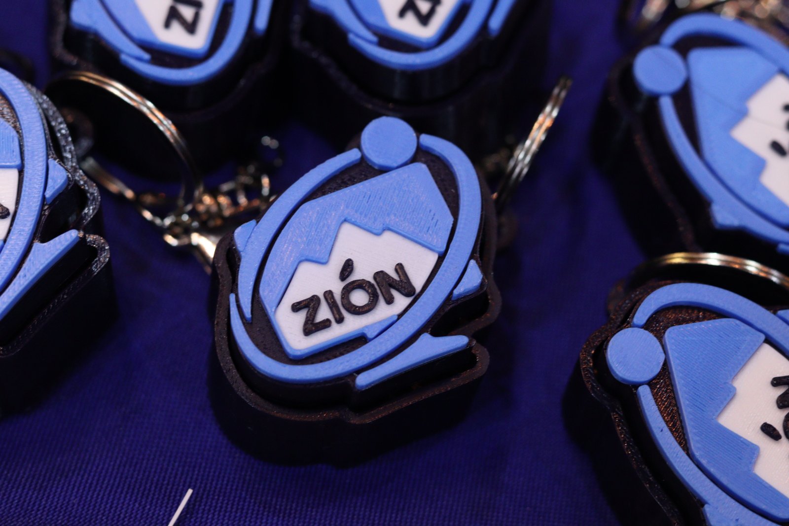 Zion Innovates branded keychains