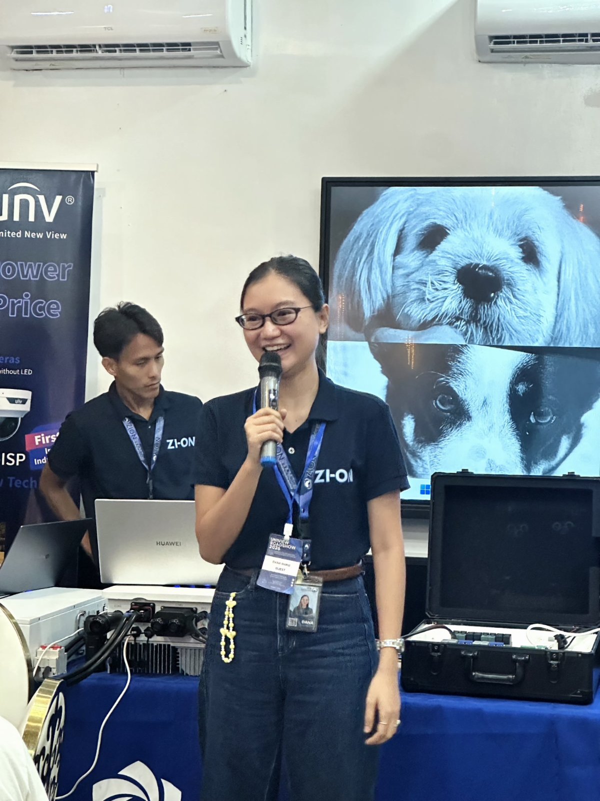 A Zion Innovates team member presenting at a roadshow